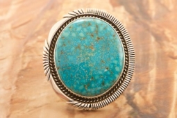 Sterling Silver Bird's Eye Kingman Turquoise Ring